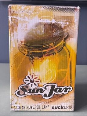 Suck UK Sun Jar solar-powered lamp - New In Box Never Used